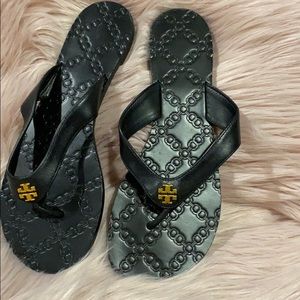 Tory Burch Monroe Metallic Thong Sandle